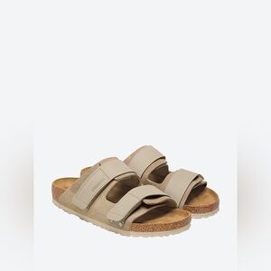 New Birkenstock Anthropologie Uji Double Strap Taupe Sandals Shoes 8/39